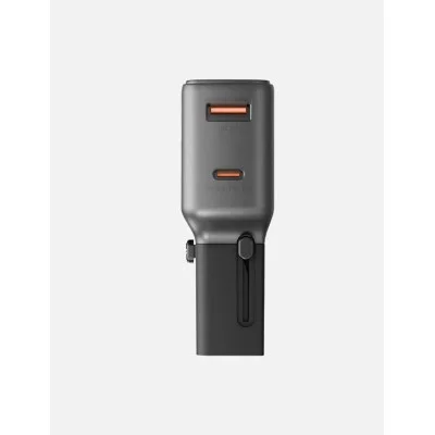 Energea Travelgo 1-Port Usb-C & Usb-A 35W Pd Travel Adapter - Gunmetal Black